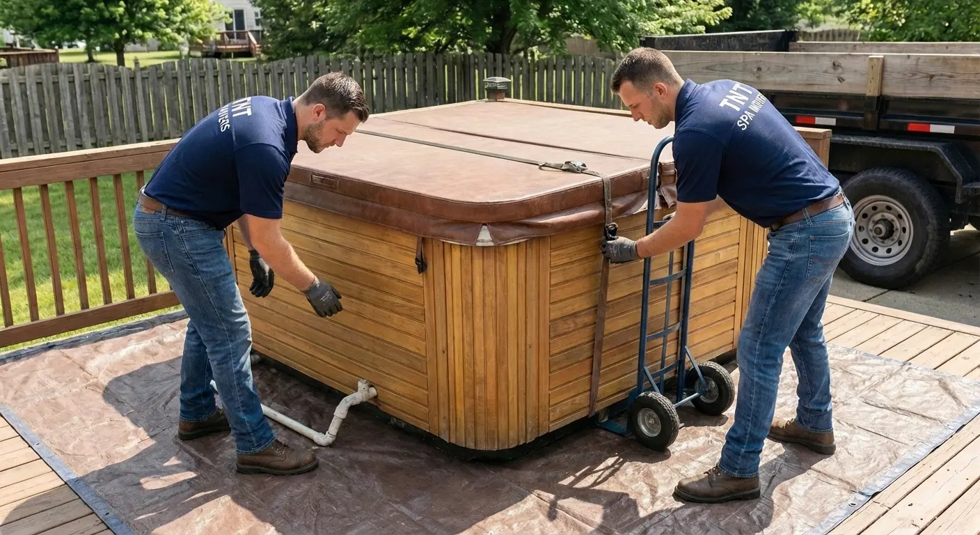Professional hot tub removal service in Dallas-Fort Worth